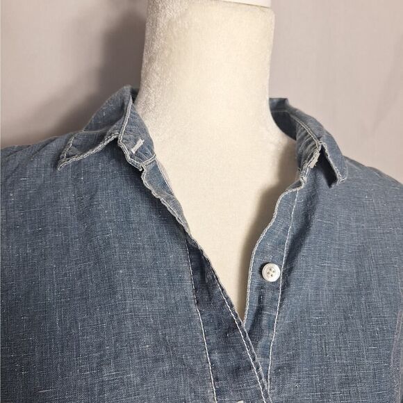 Tommy Bahama Womens Coastal Boho Linen Shirt Button Up Country Beachy Small P - Picture 4 of 10